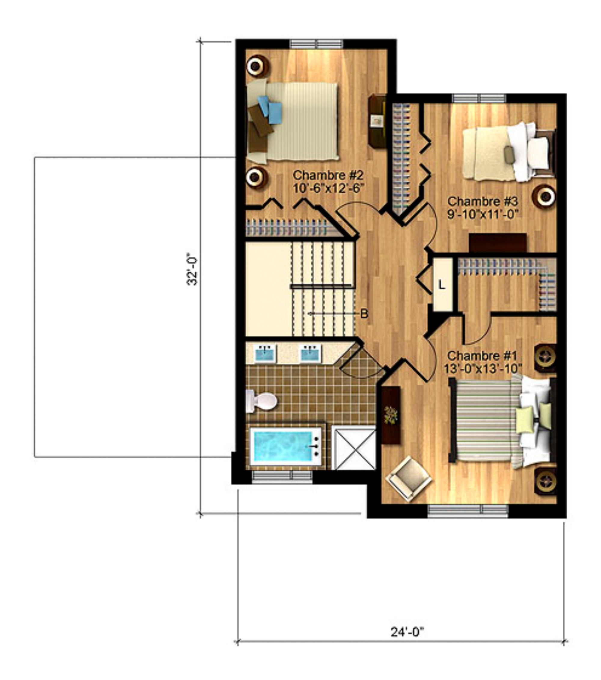 Plans - Plancher - Immobilier neuf à vendre - Sainte-Sophie