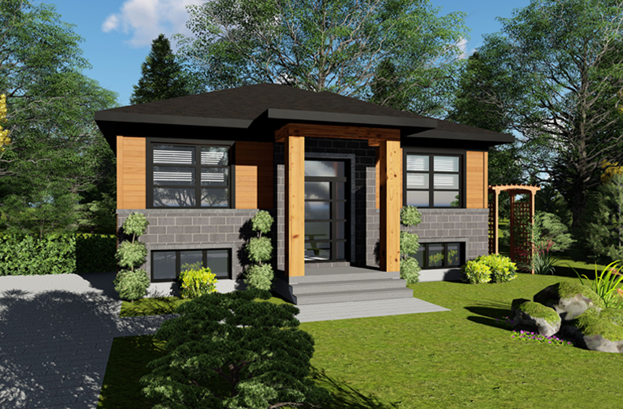 Modèle de maison neuve Livia : accueillant bungalow de 1184 pi² avec 2 chambres