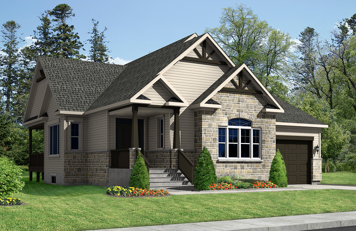 Modèle de maison neuve Jessica : plein-pied de 1460 pi² avec 3 chambres